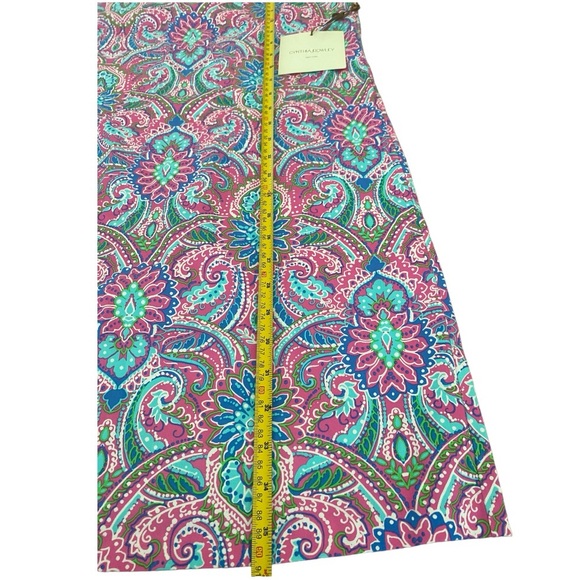 Cynthia Rowley Paisley Print Pink summer Dress Size 12 NWT - Picture 10 of 11